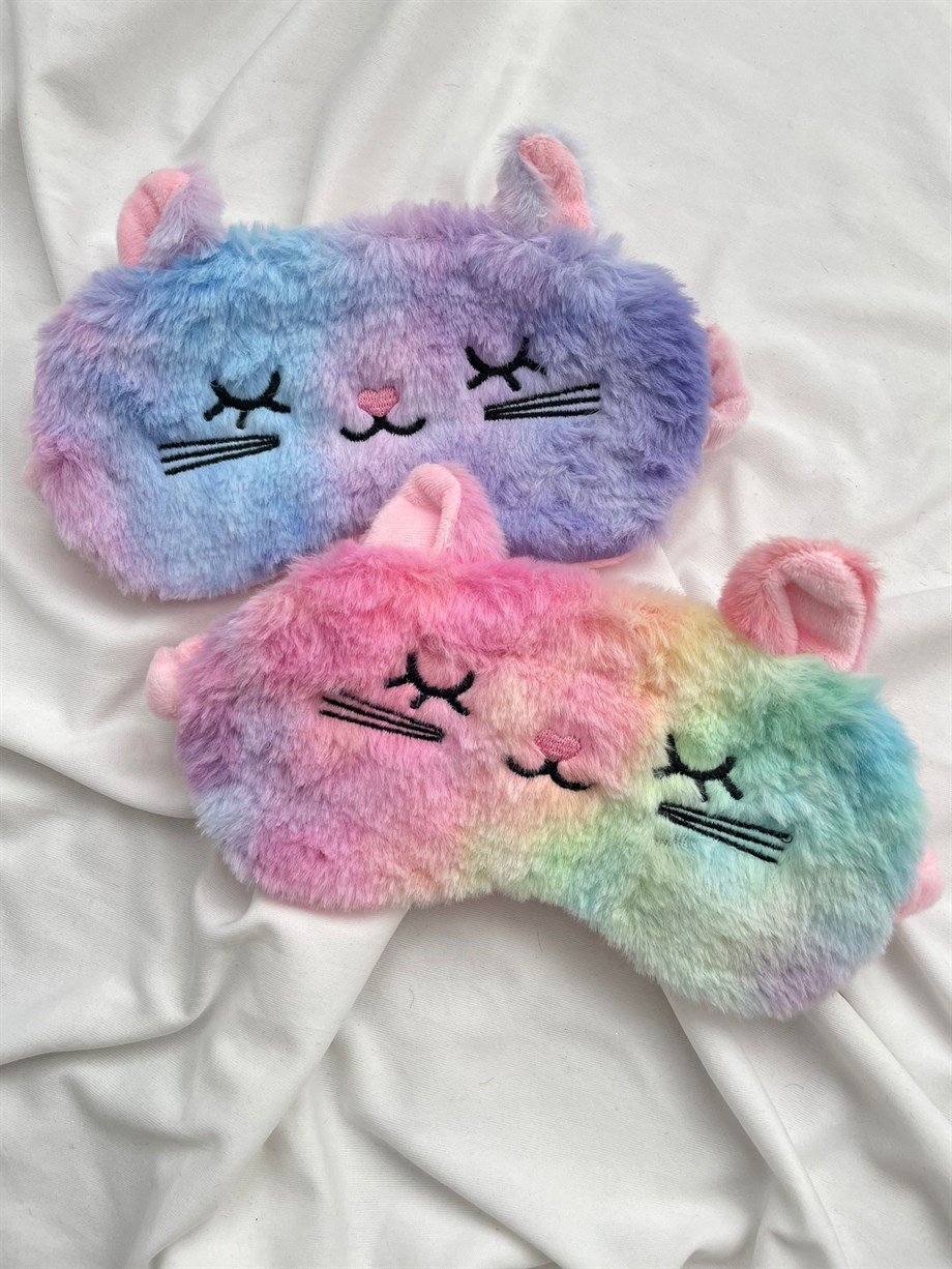 Peluş Kedi Uyku Bandı