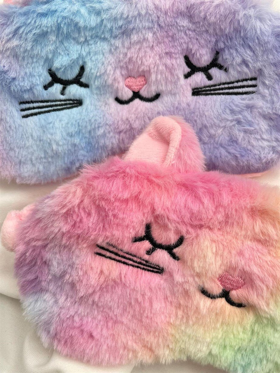 Peluş Kedi Uyku Bandı