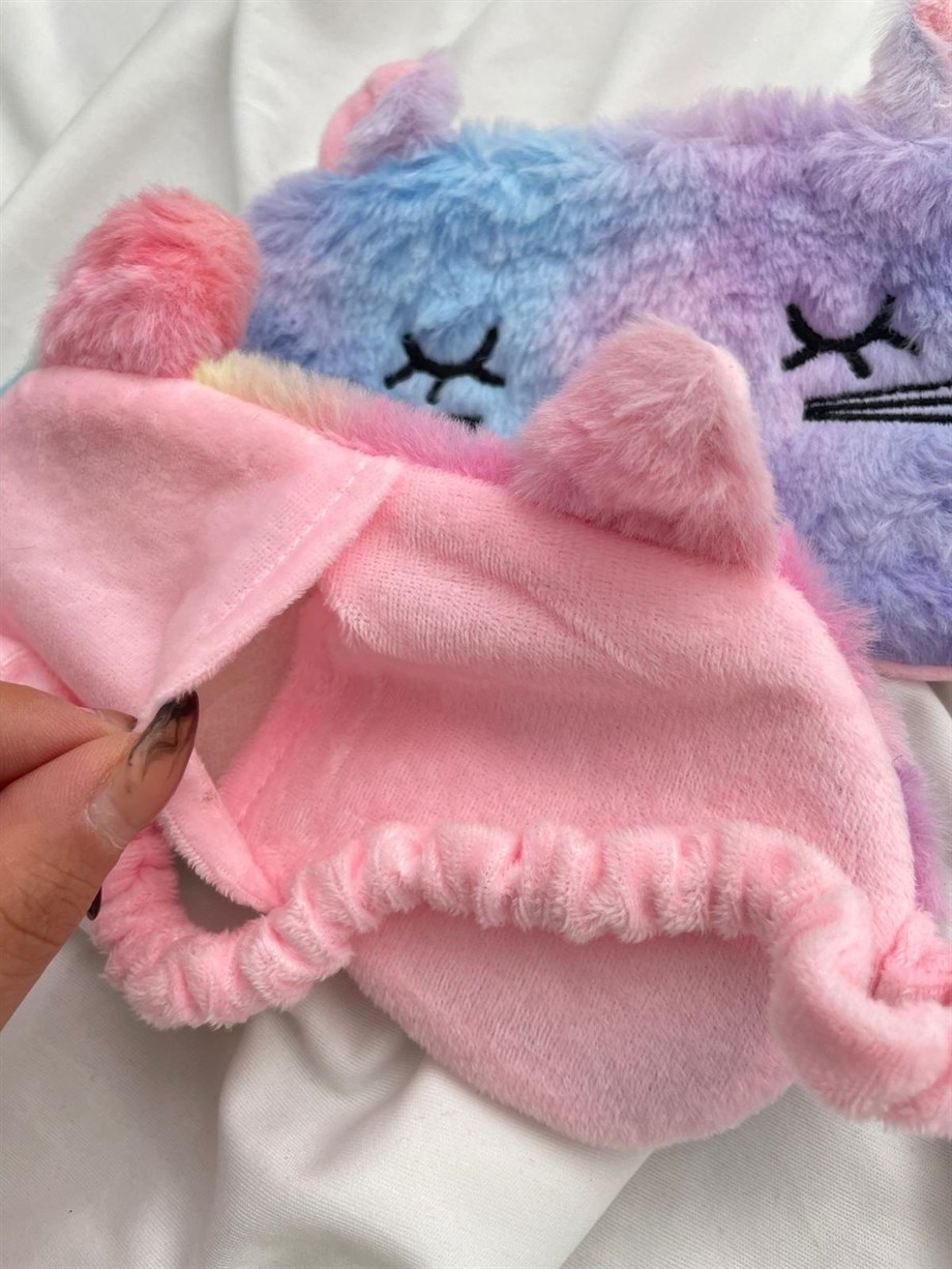 Peluş Kedi Uyku Bandı