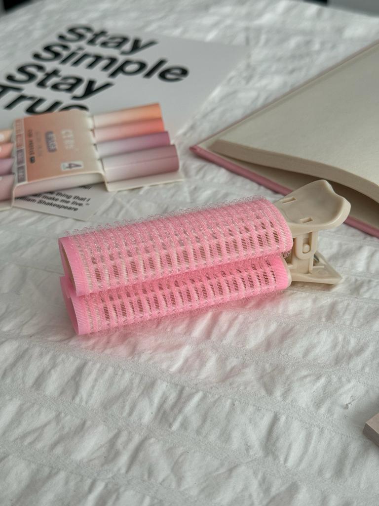 Pembe Bigudi Tokası Kalın