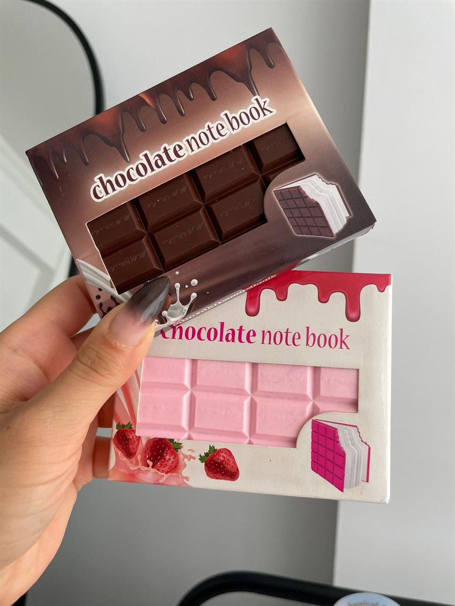Pembe Çikolata Kokulu Not Defteri