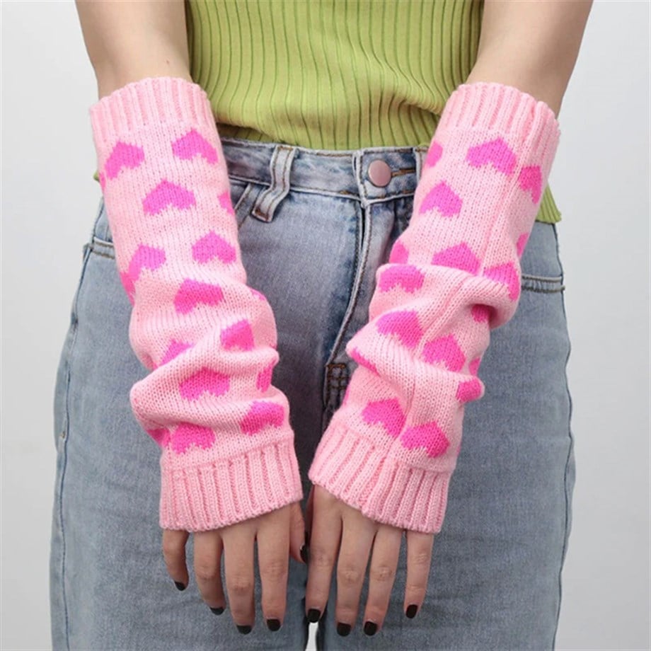 Pembe Kalpli Triko Tozluk / Kolluk