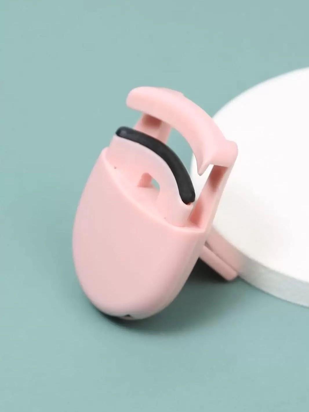 Pembe Silikon Kirpik Kıvırma Aparatı