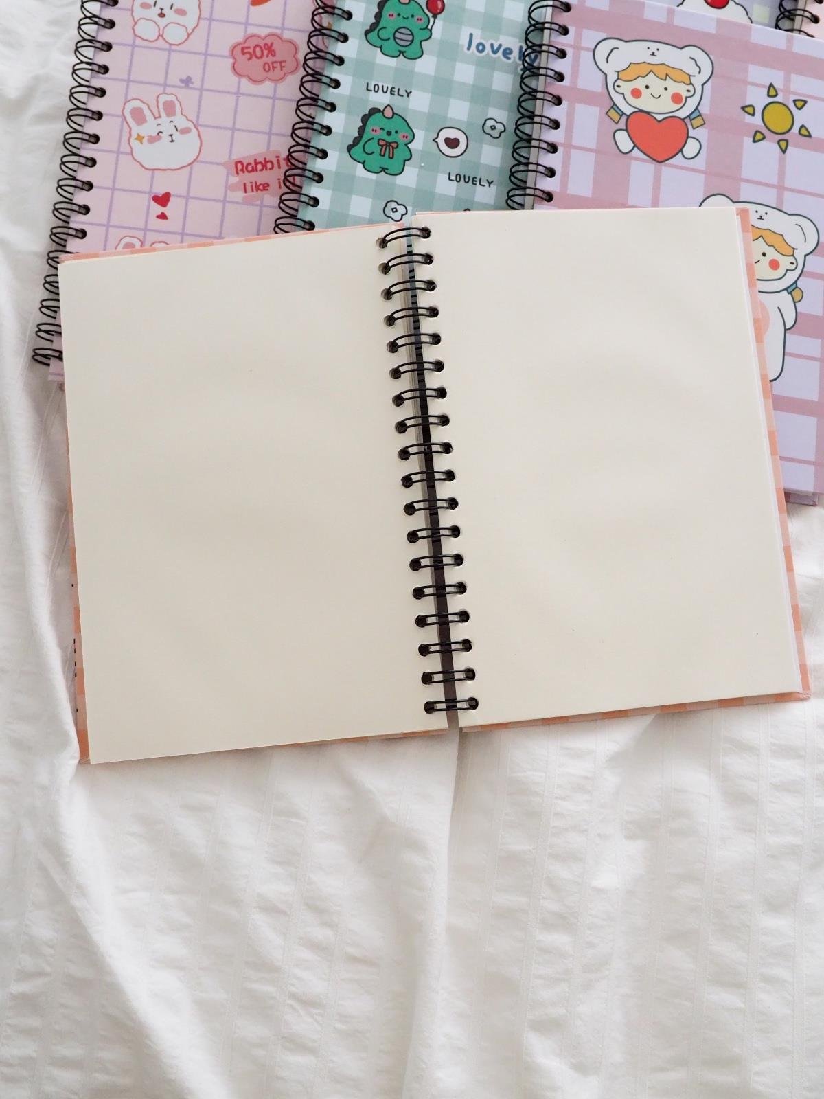 Pen Rabbit Tasarımlı Spiralli Defter