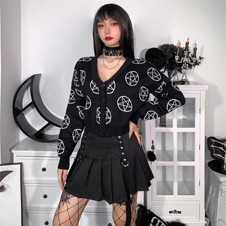 Pentagram Desenli Hırka