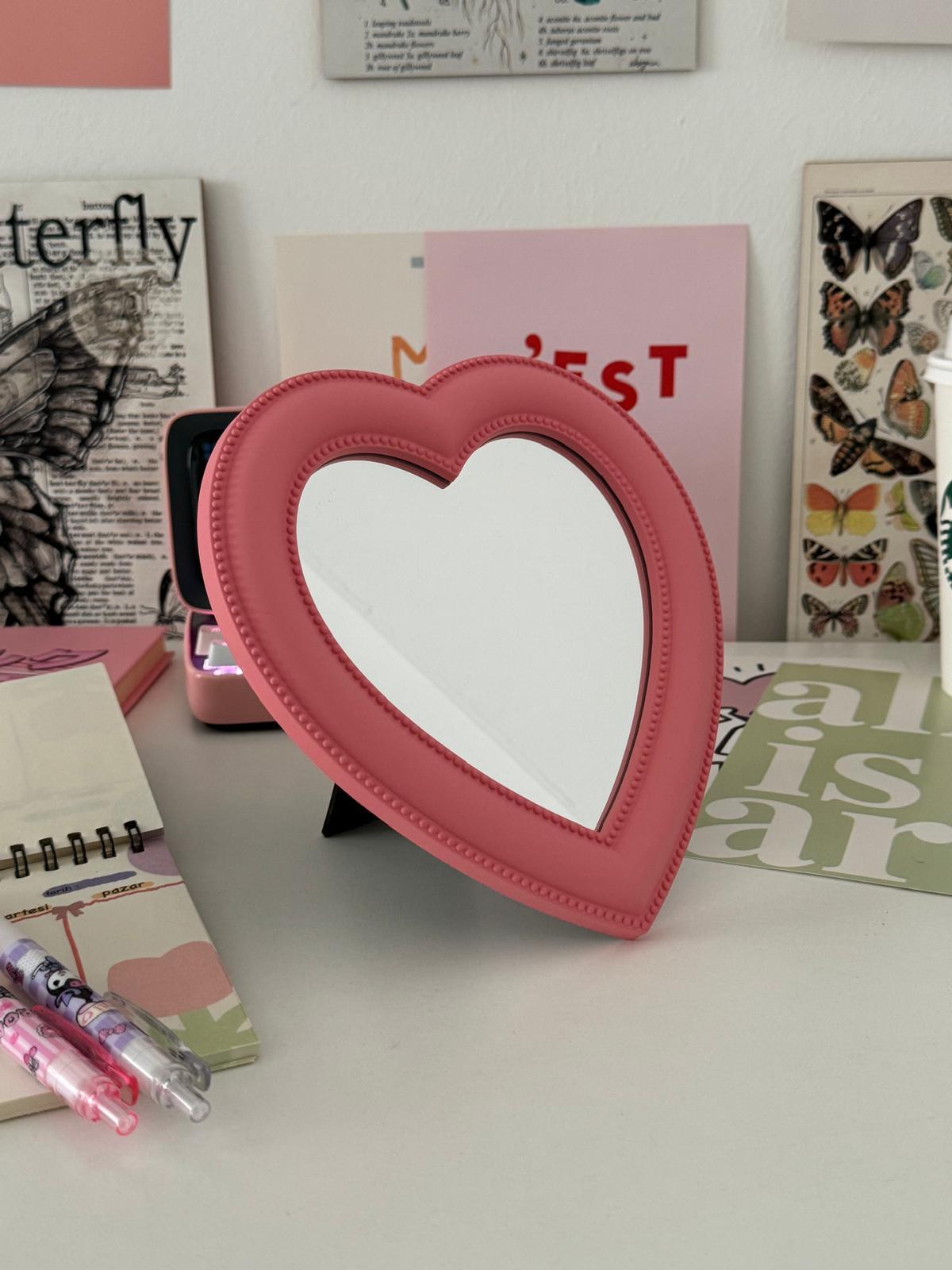 Pink Love Küçük Makyaj Aynası