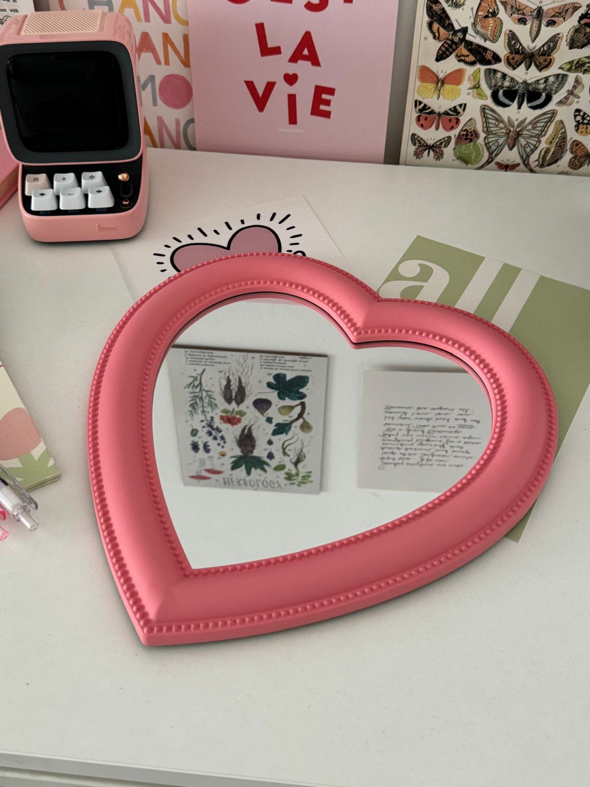 Pink Love Makyaj Aynası