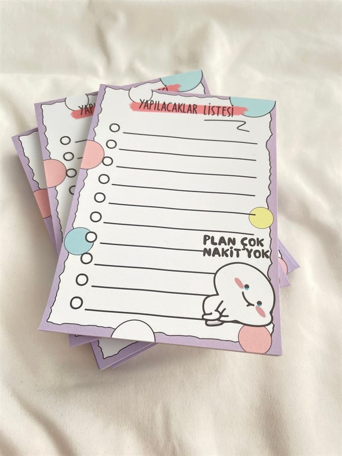 Plan Çok Nakit Yok To Do List