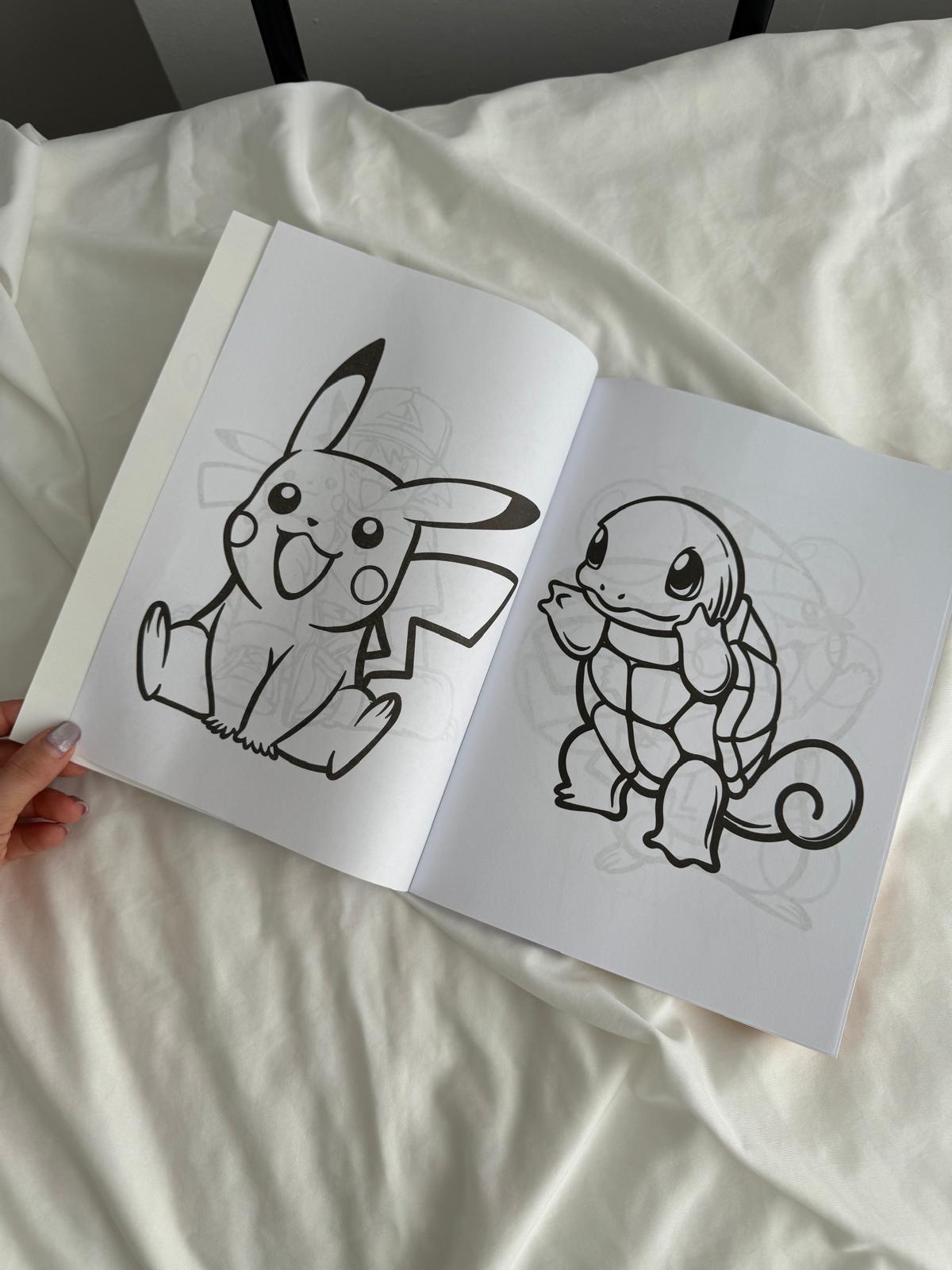 Pokemon Boyama Kitabı Sticker Hediyeli