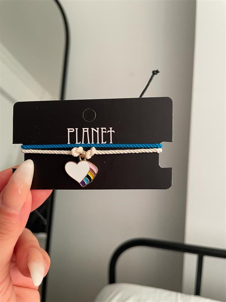 Pride Heart İp Bileklik