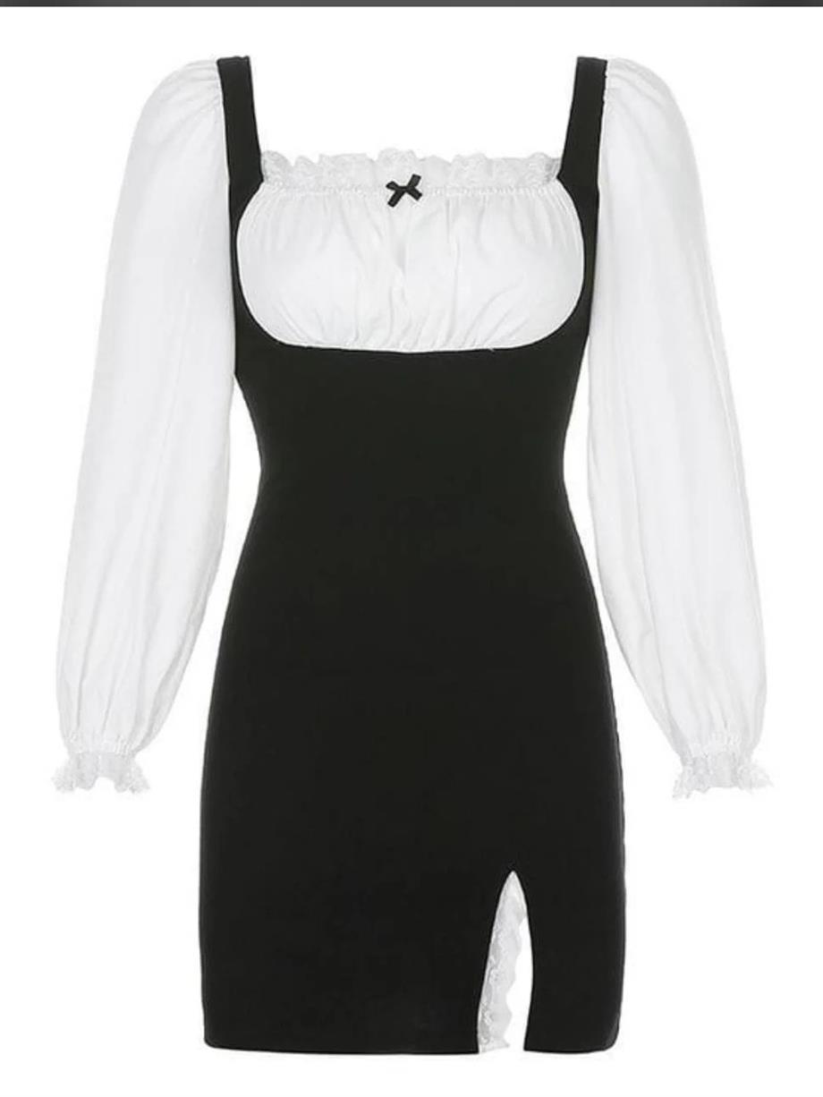 Princess Lolita Yırtmaçlı Elbise