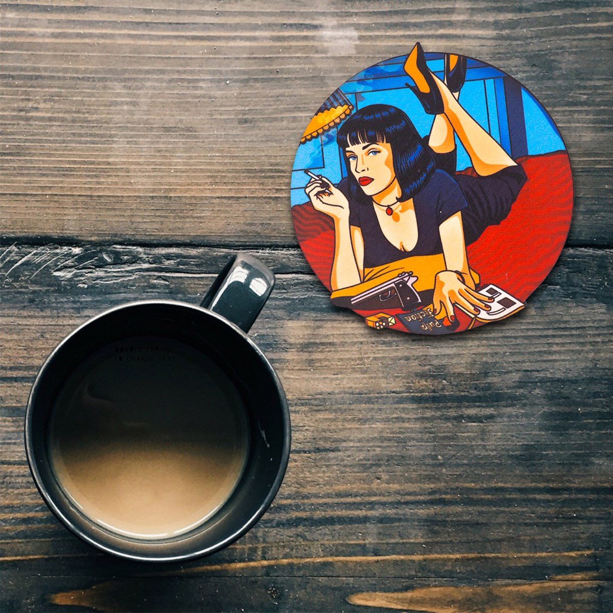 Pulp Fiction Mia Bardak Altlığı