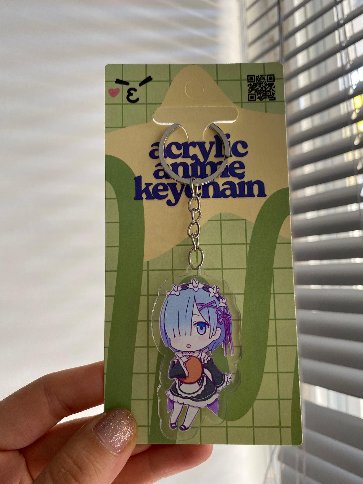 Re Zero Rem Akrilik Anime Anahtarlık