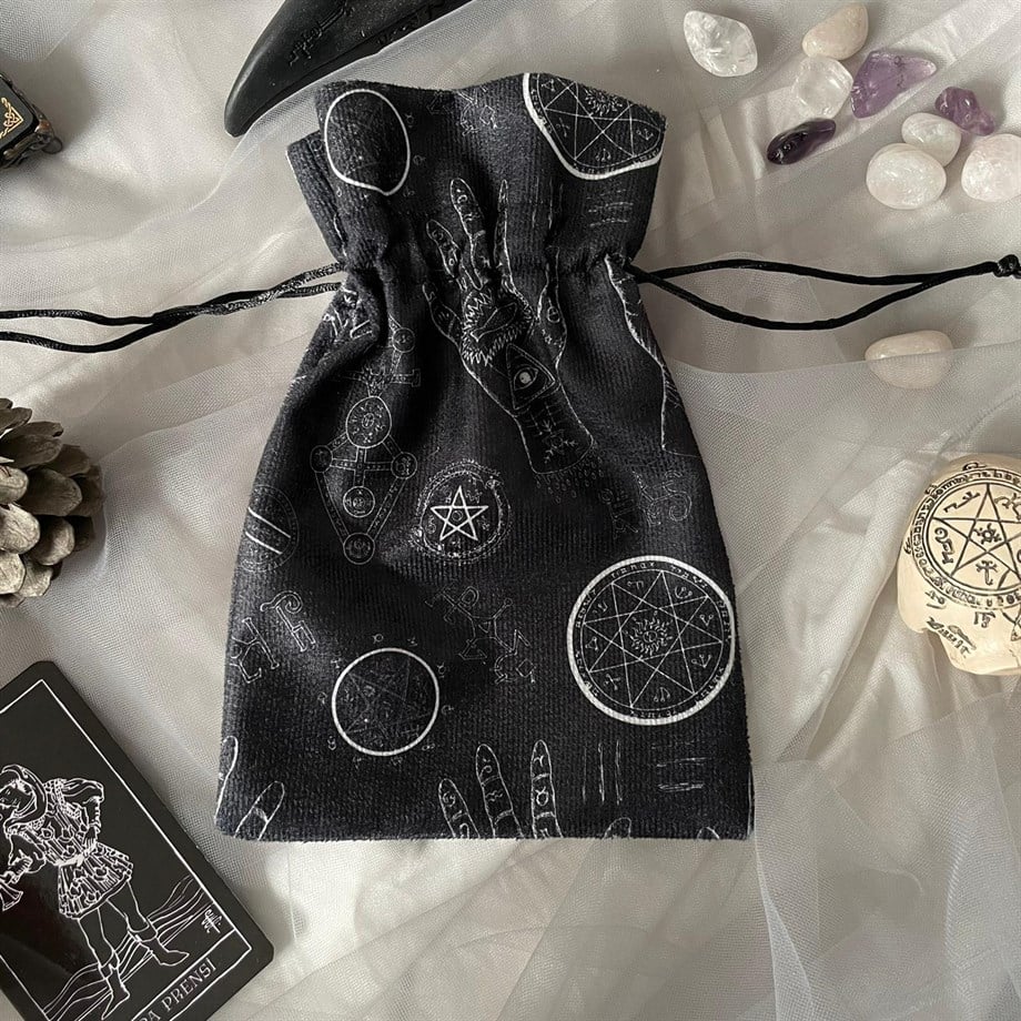 REGIN Black Palmistry Tarot & Rune & Kristal  Kesesi 