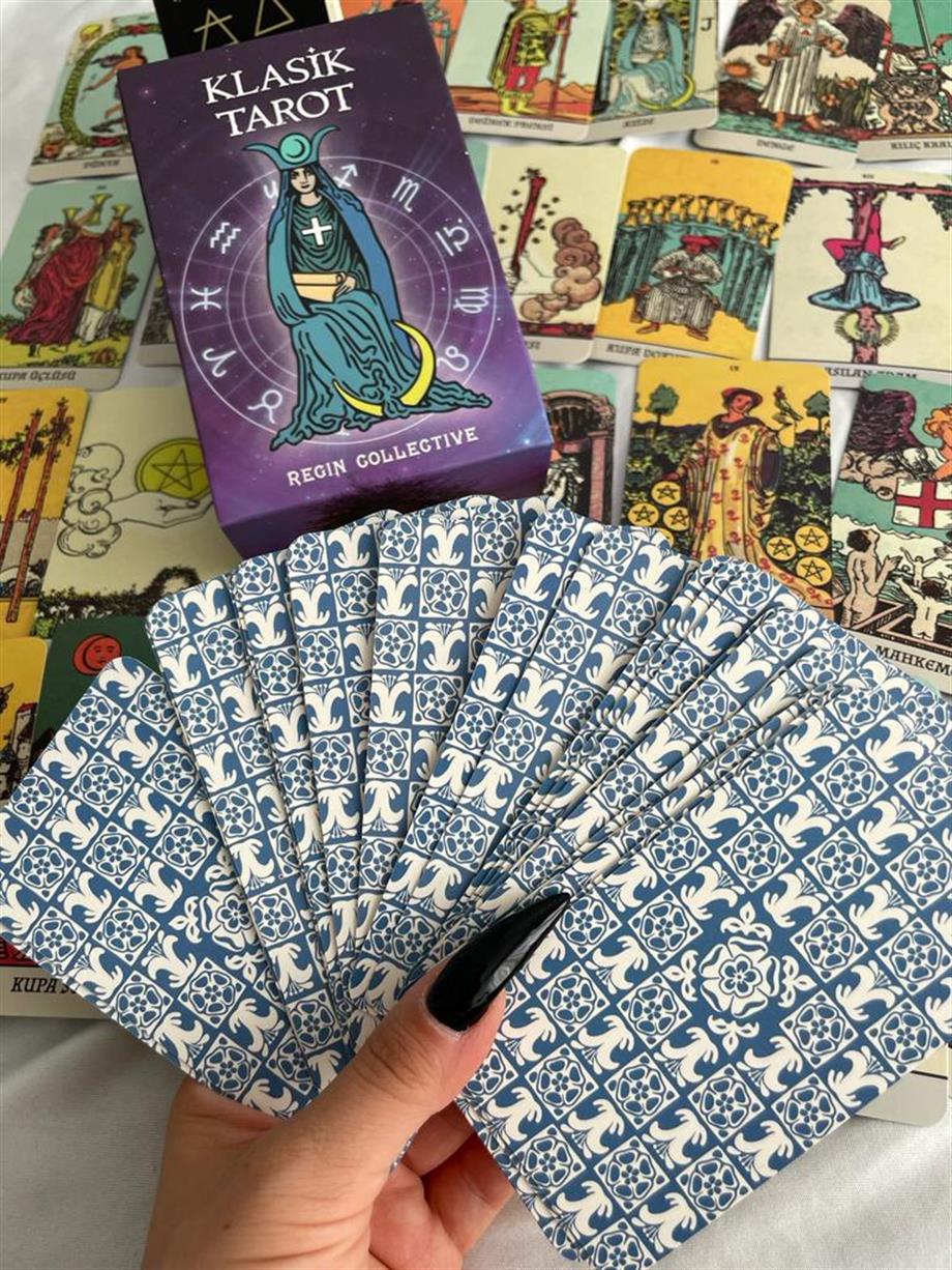 REGIN Borderless Klasik Tarot Kartları ve Başlangıç Tarot Kitabı
