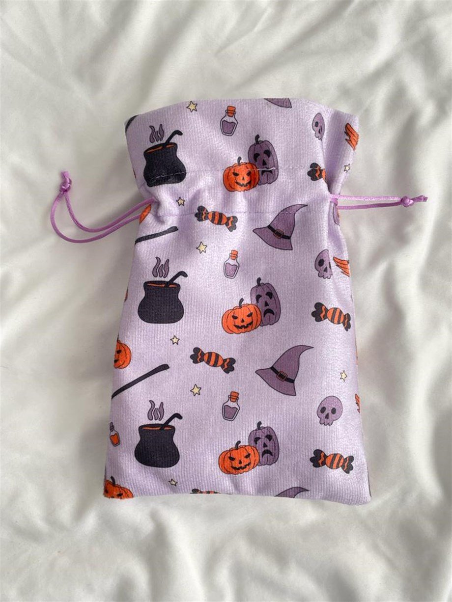 REGIN Cute Halloween Tasarımlı Tarot & Rune & Kristal  Kesesi