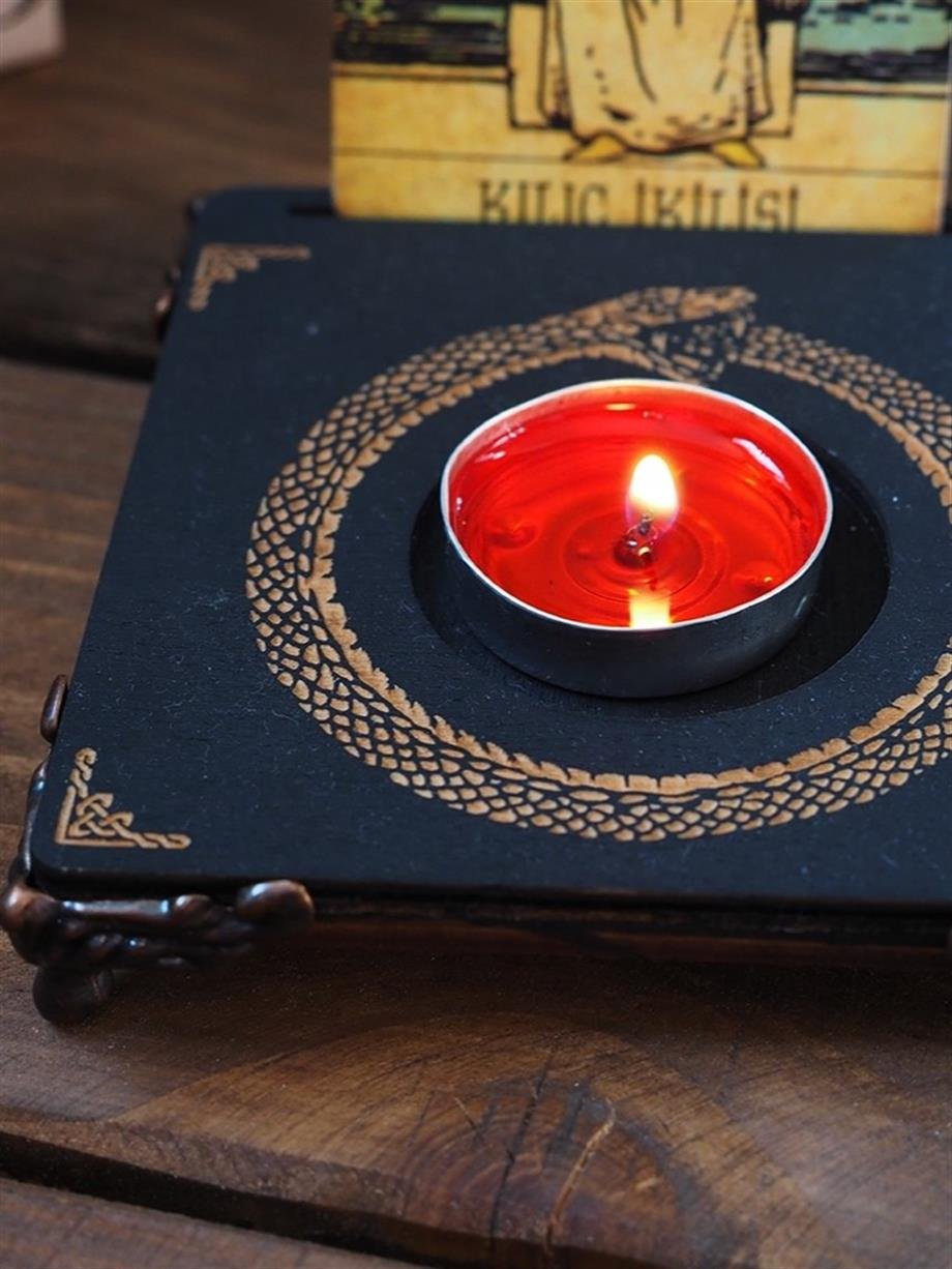 Regin Snake Cırcle Tarot Tutucu & Mumluk