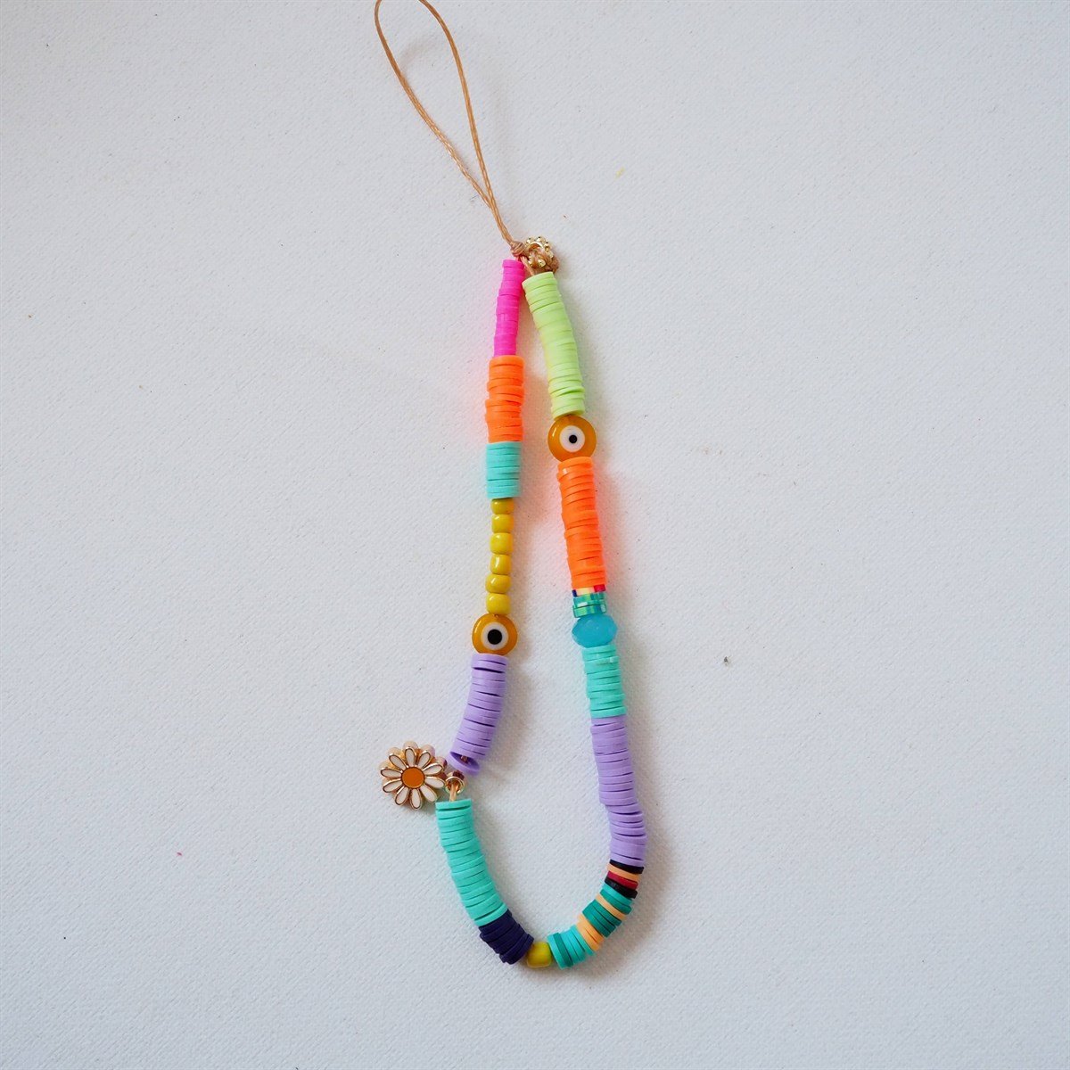 Renkli Fimo Papatya Telefon Charmı I Handmade