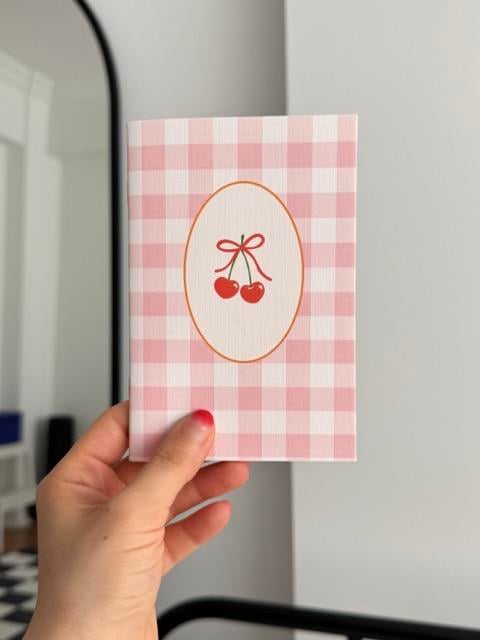 Ribbon Cherry Mini Çizgisiz Defter