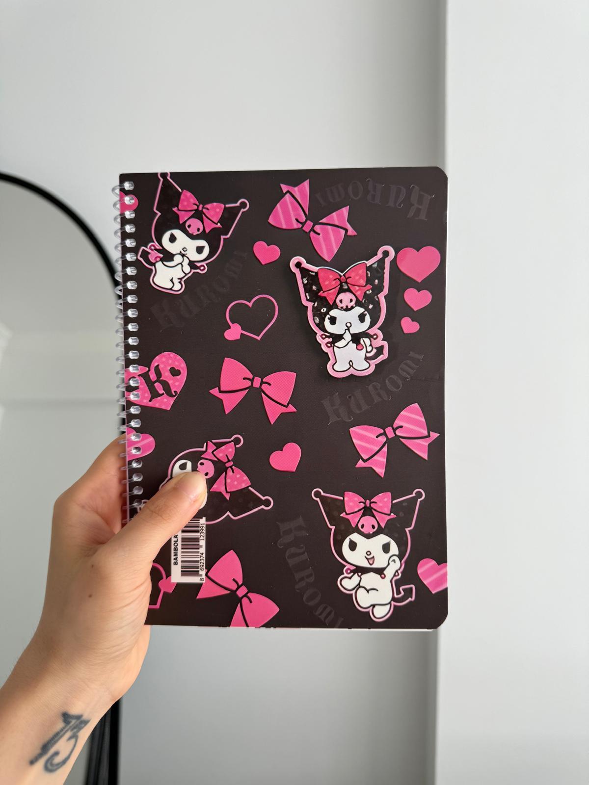 Ribbon Kuromi Spiralli Defter