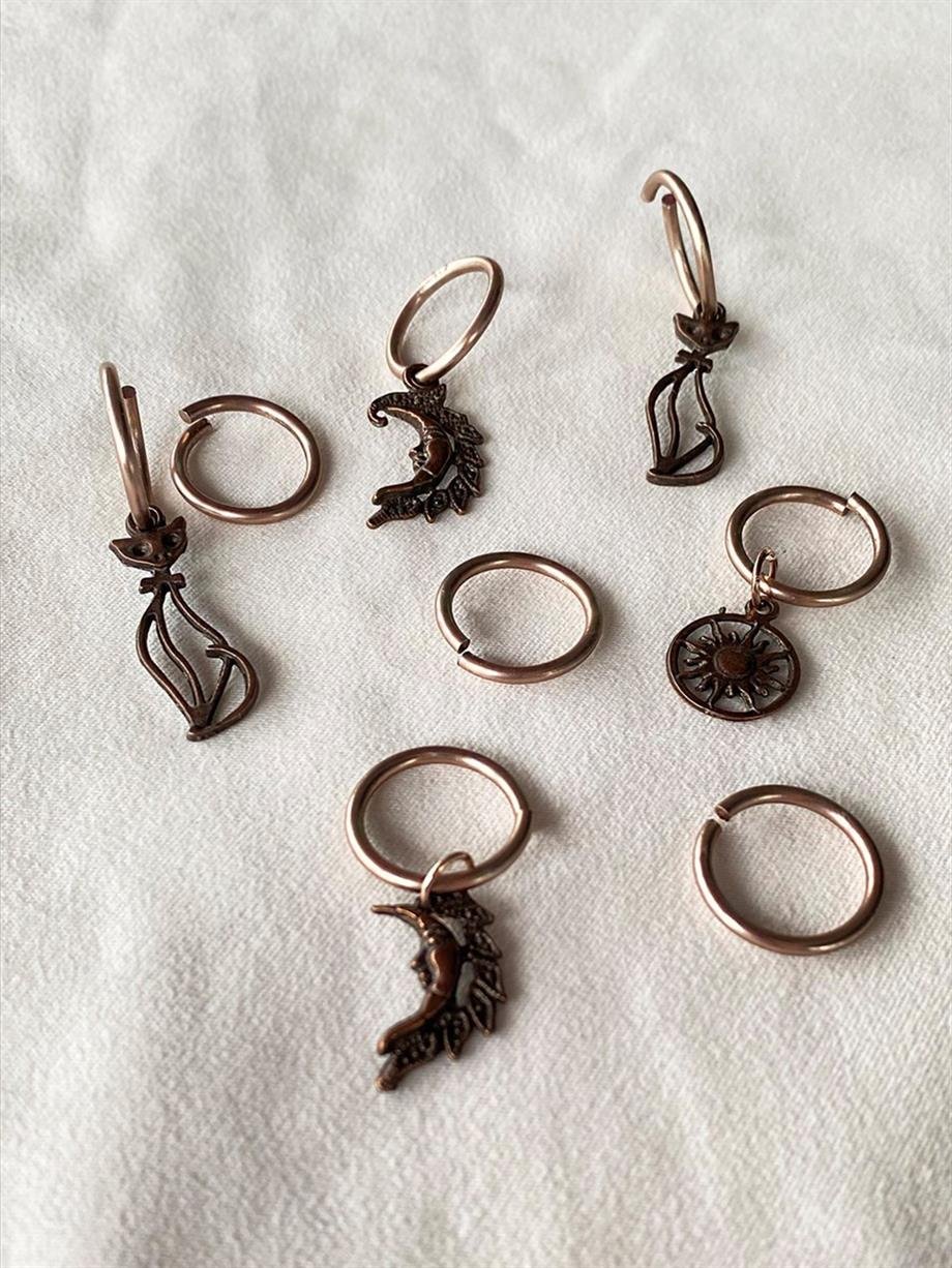 Rose 8li Saç Yüzüğü