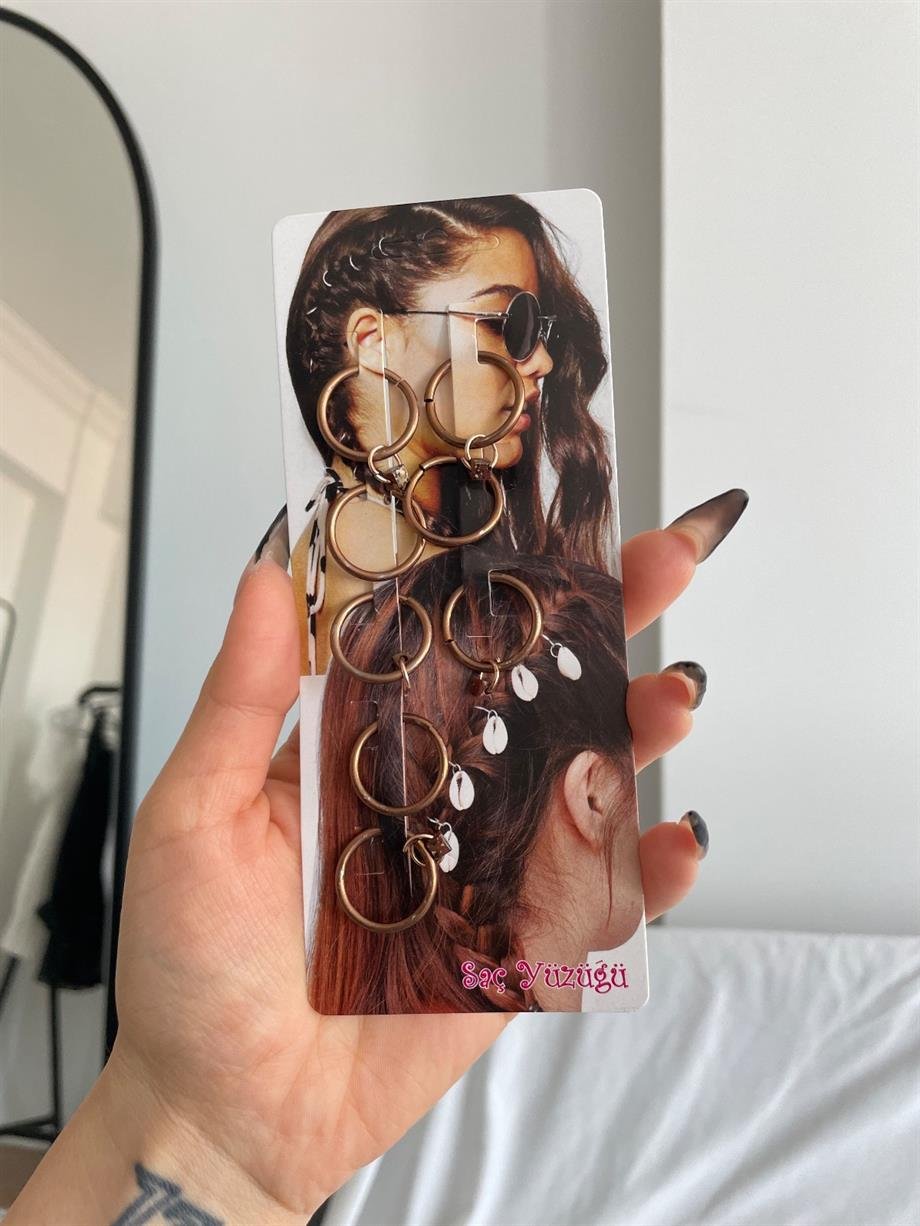 Rose 8li Saç Yüzüğü