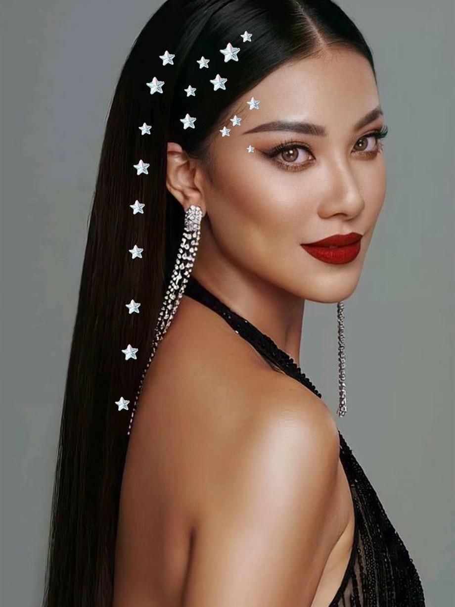 Saç, Yüz ve Vücut Taşı Yıldız Hologramlı Sticker