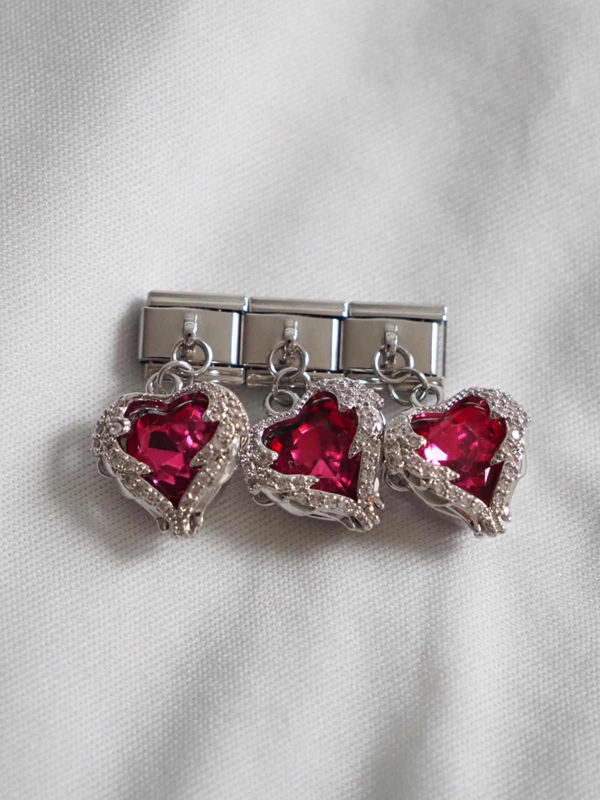 Sallantılı Red Heart İtalyan Charm