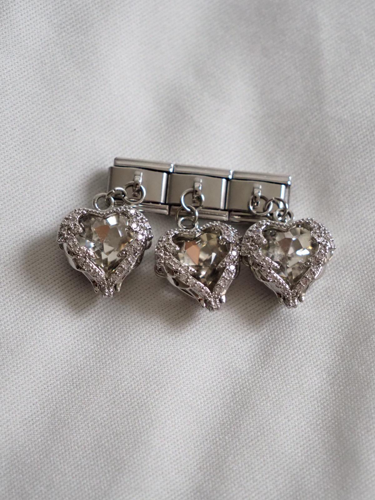 Sallantılı Silver Heart İtalyan Charm