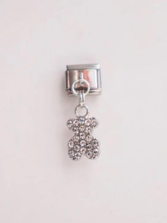 Sallantılı Taşlı Ayıcık İtalyan Charm