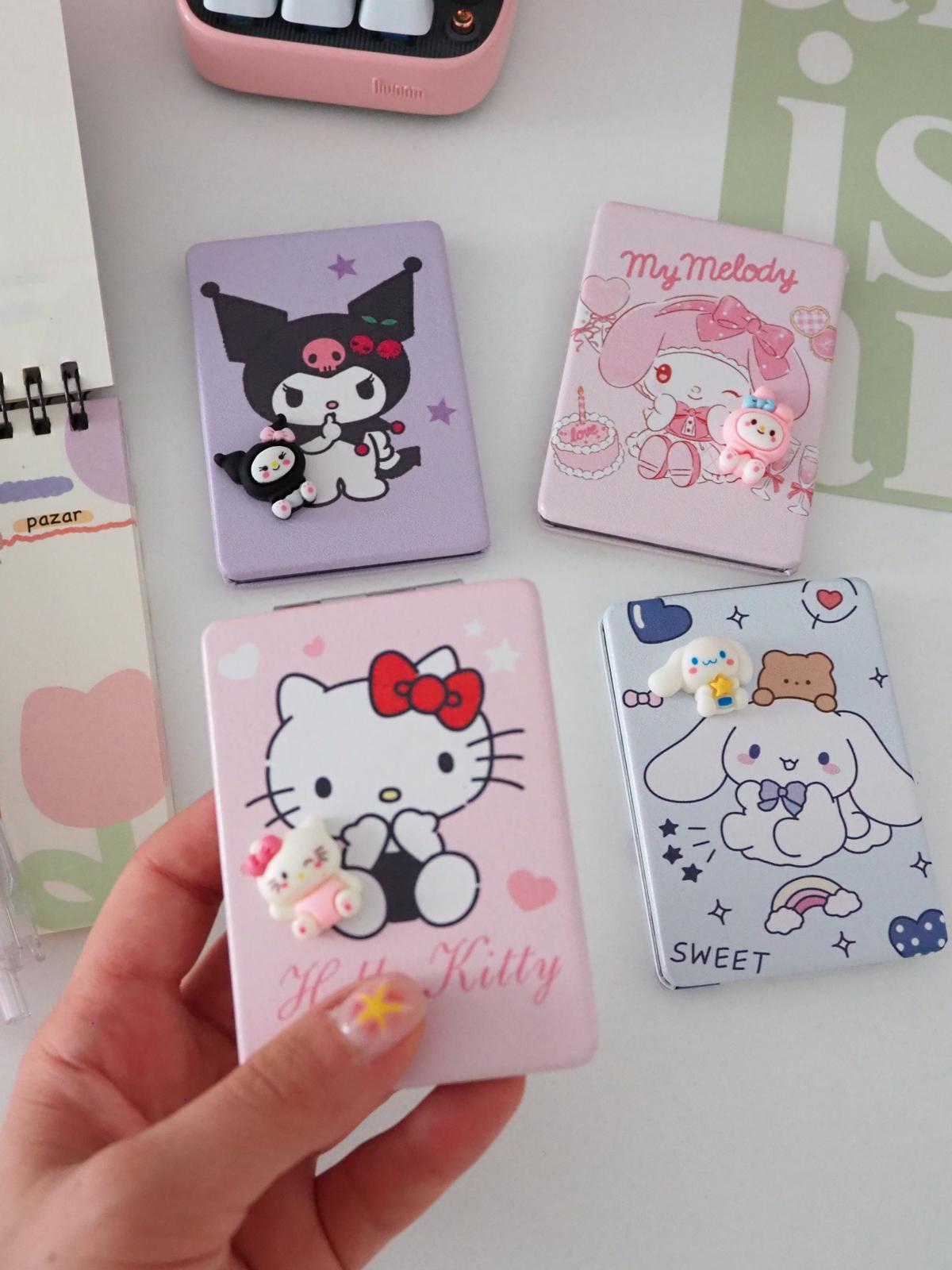 Sanrio Karakterli Cep Aynası Renk Seçenekleri