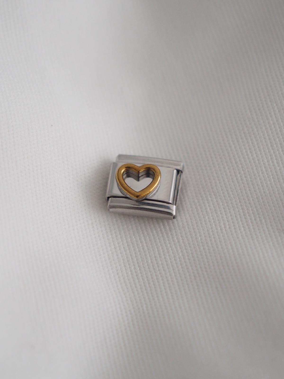 Sarı Kalp İtalyan Charm