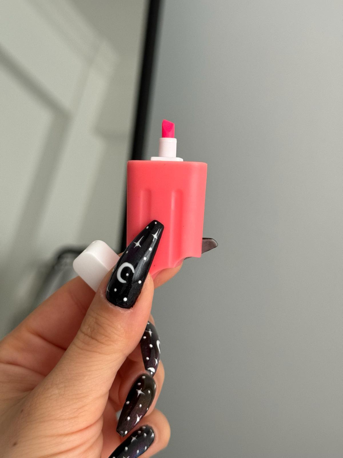 Şeffaf Çantalı Dondurma İşaretleme Kalemi 6lı Neon