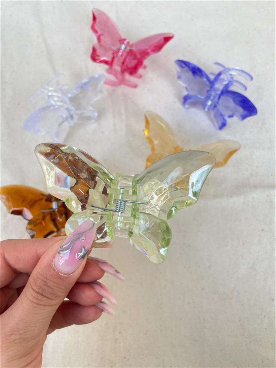 Şeffaf Kelebek Mandal Toka