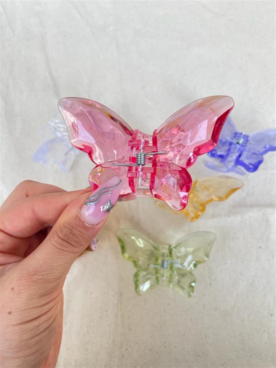 Şeffaf Kelebek Mandal Toka