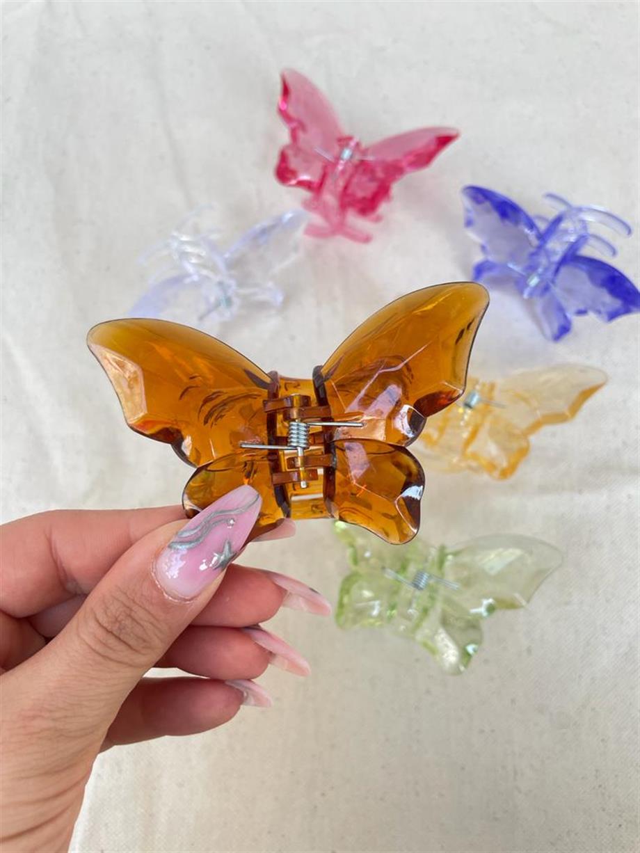 Şeffaf Kelebek Mandal Toka