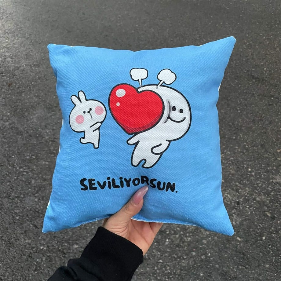Seviliyorsun Kare Yastık