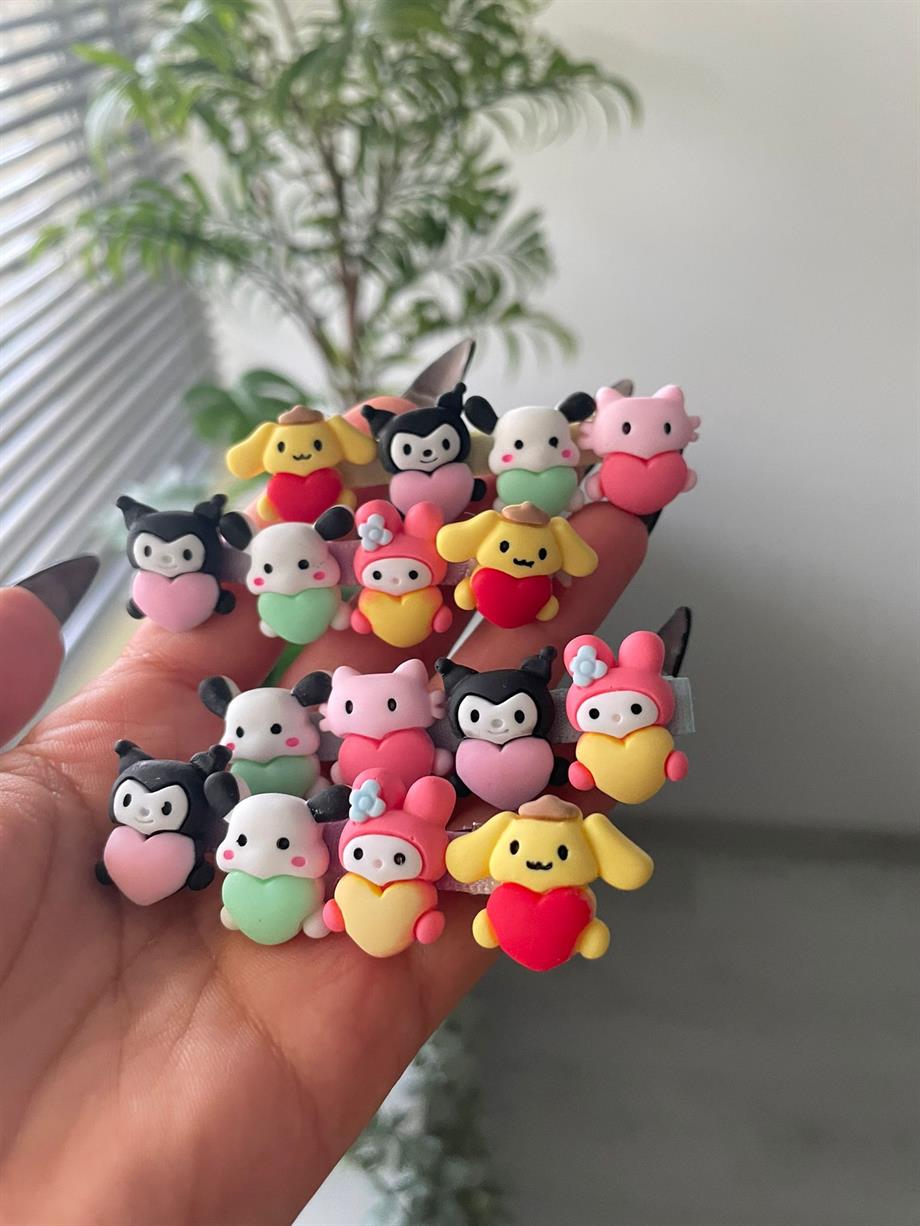 Sevimli Figürler Pensli Saç Tokası