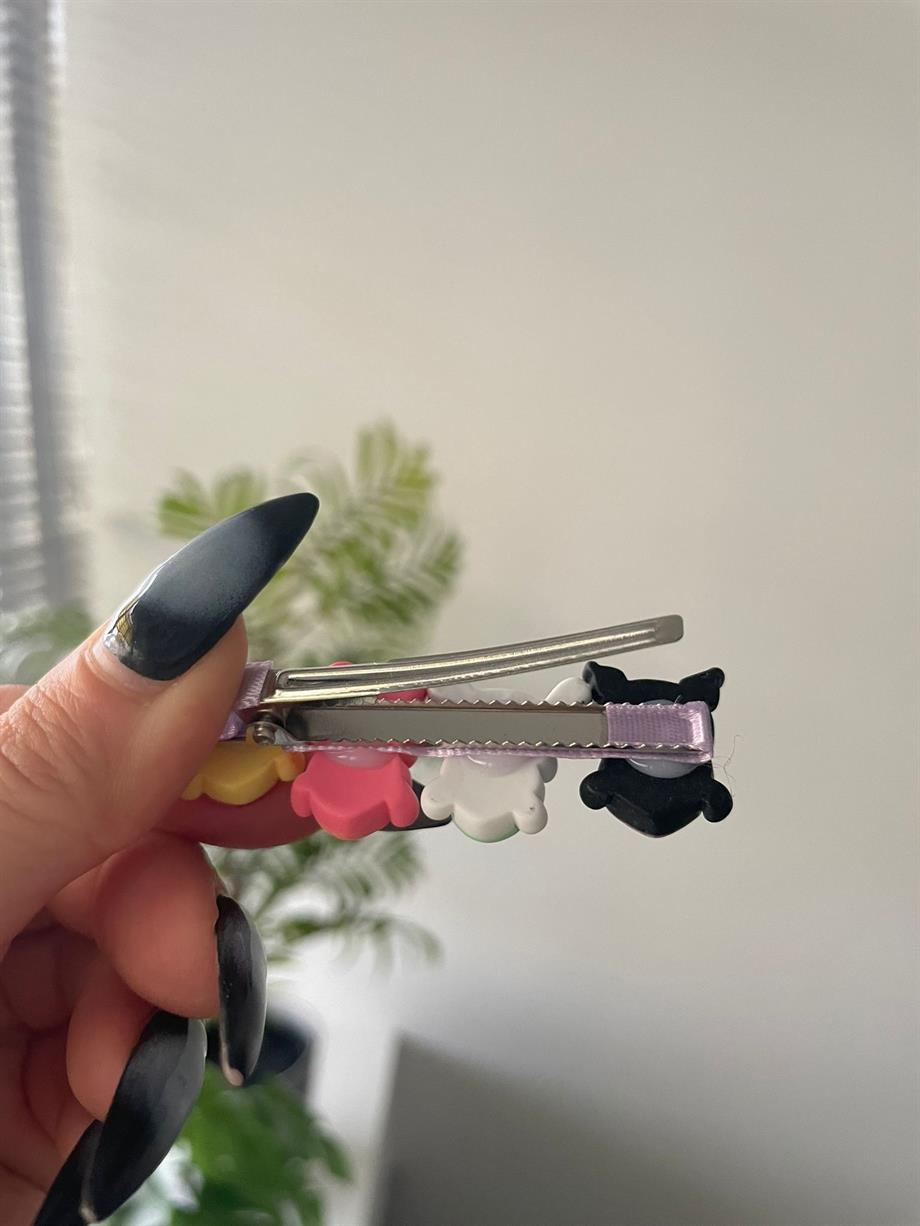 Sevimli Figürler Pensli Saç Tokası