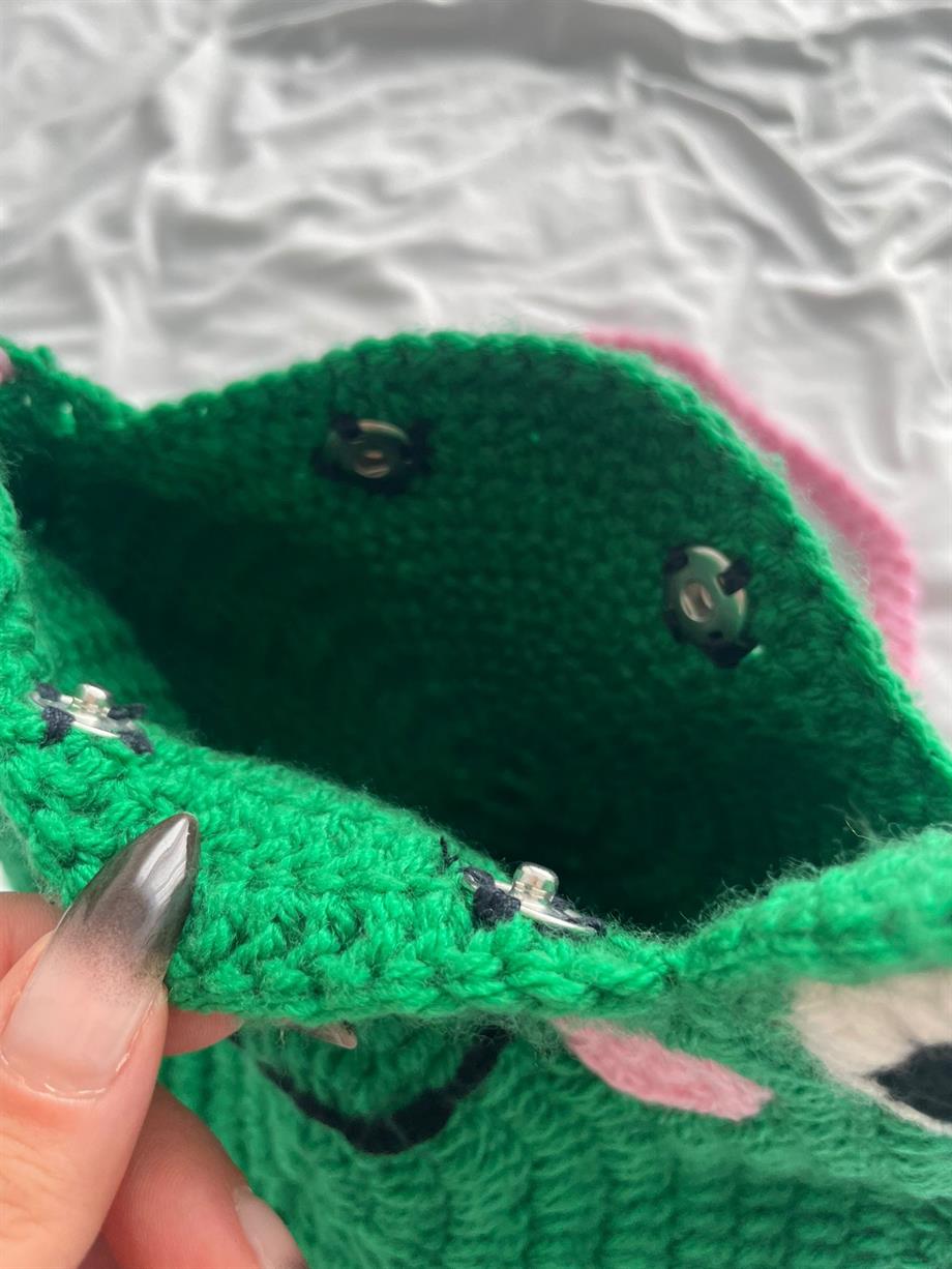Sevimli Kurbağa Örgü Çanta I Handmade