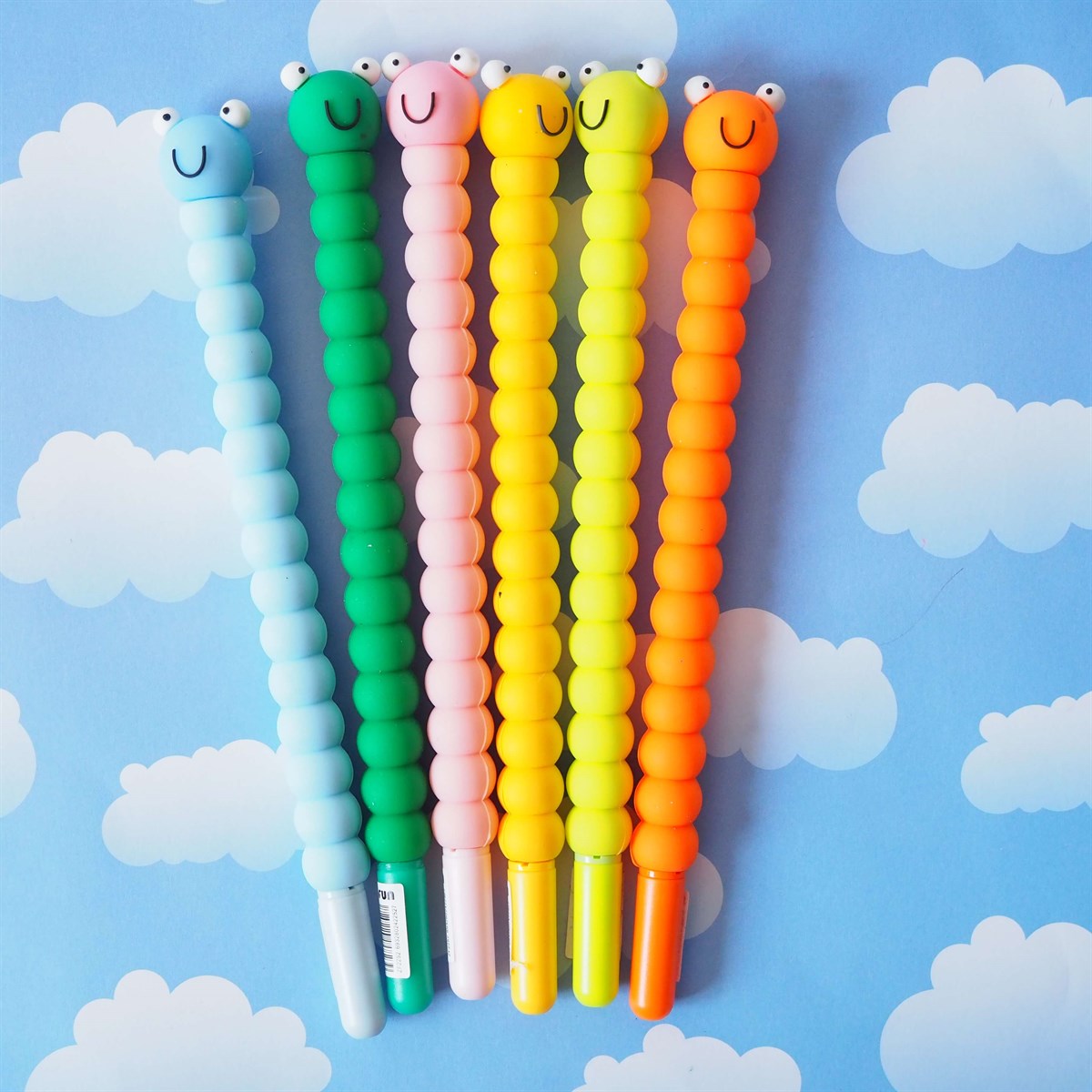 Sevimli Tırtıl Büyük Jel Kalem Renkleri