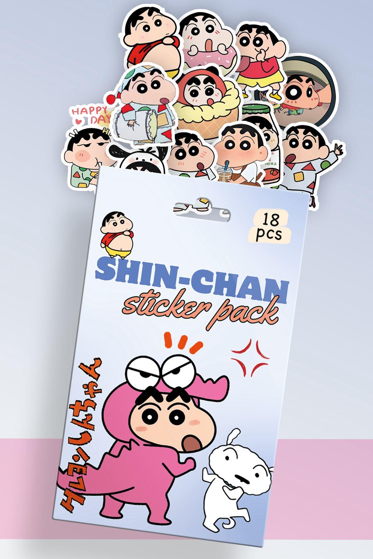 Shin-Chan Kutulu Sticker Set 18'li