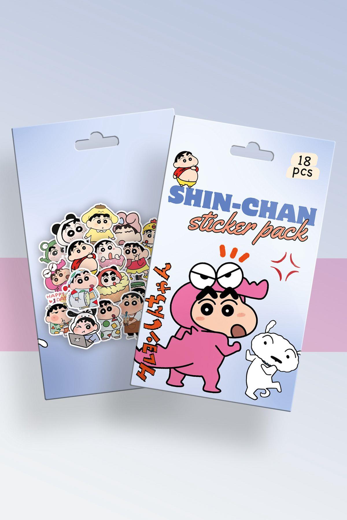 Shin-Chan Kutulu Sticker Set 18'li