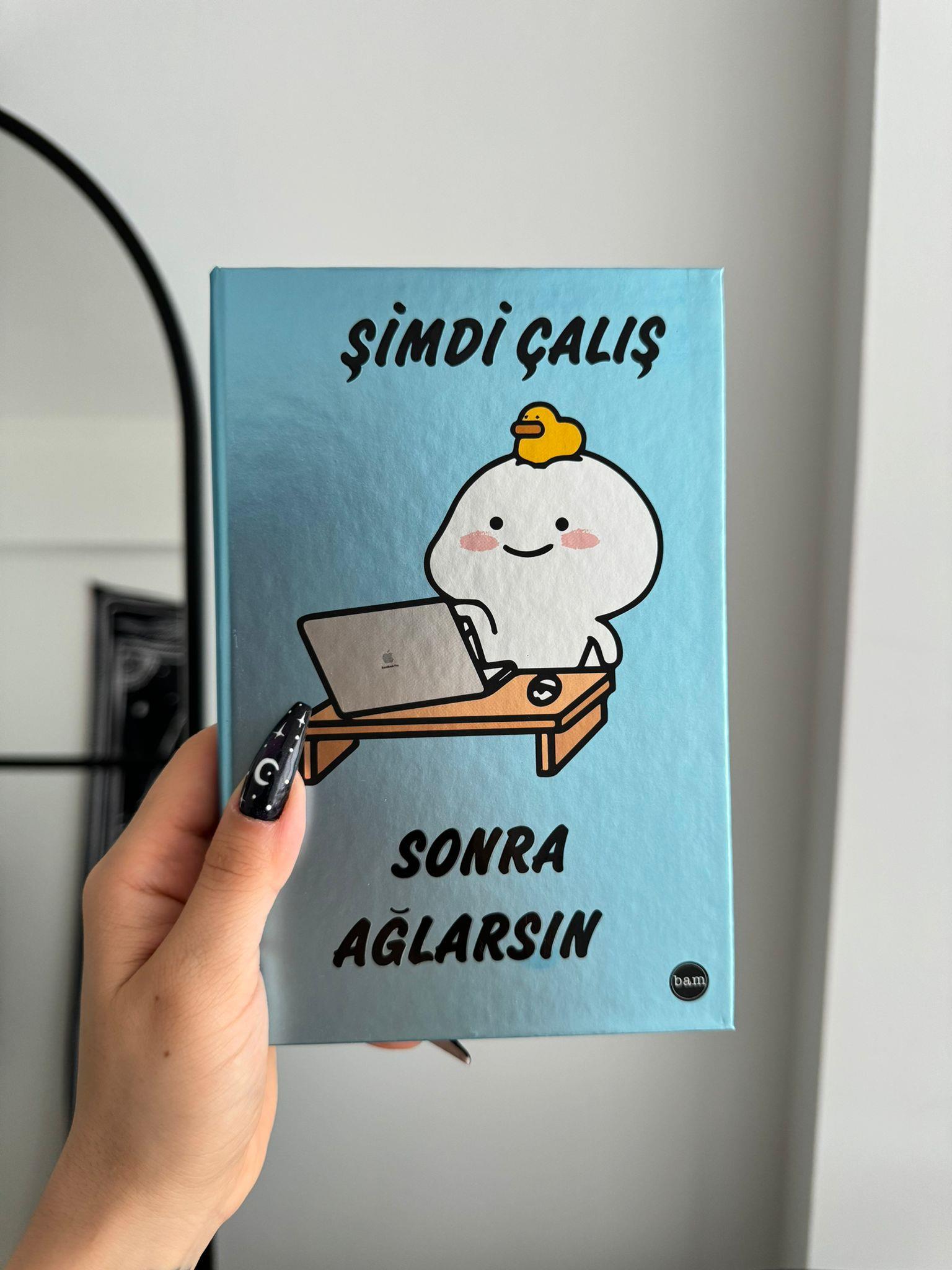 Şimdi Çalış Sonra Ağlarsın Metalik Kapak Lastikli Defter