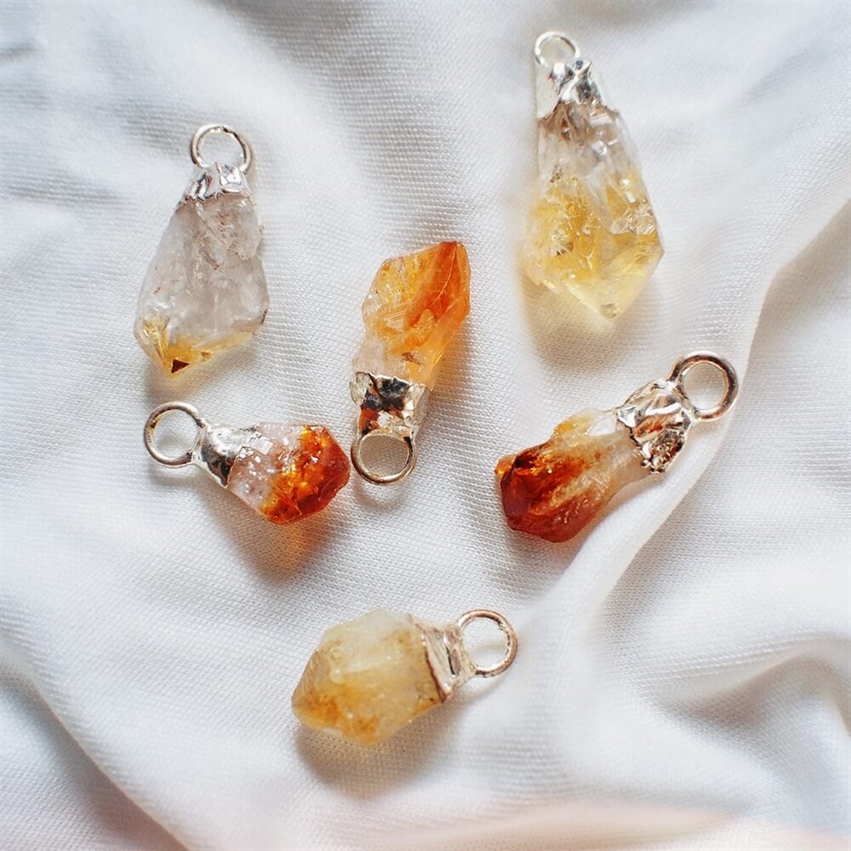 Sitrin Doğal Taş Aksesuar Charmı I DIY