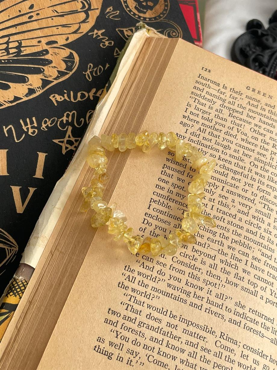 Sitrin Doğal Taş Dizesi Bileklik