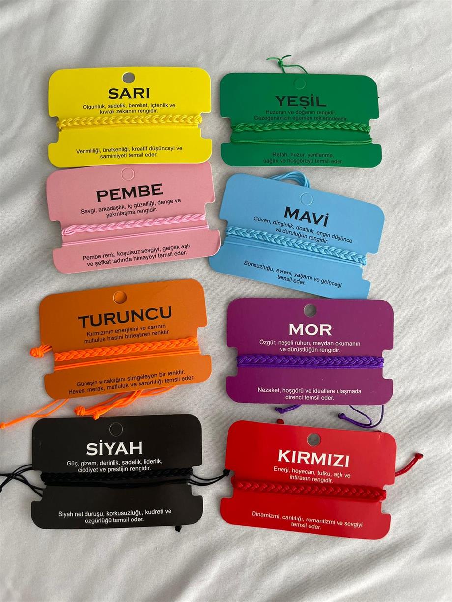 Siyah İkili İp Bileklik