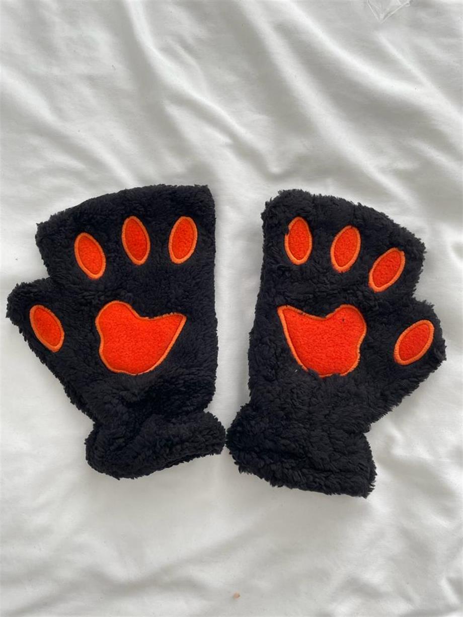 Siyah Turuncu Avuç Pati Eldiven