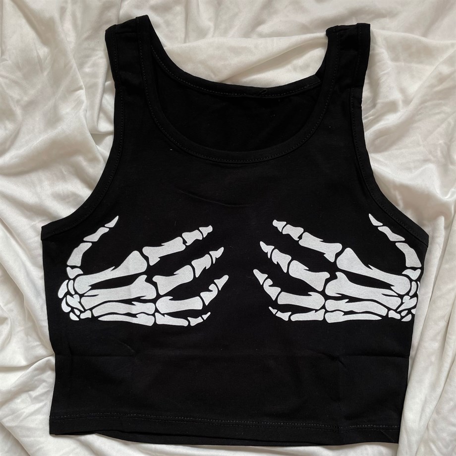Skeleton Hand Askılı Crop