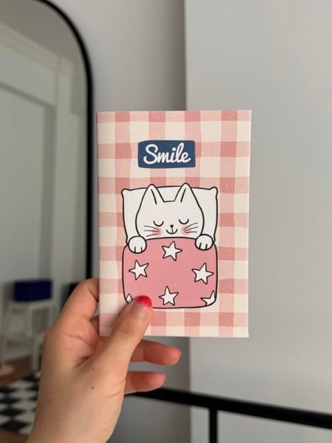 Smile Cat Mini Çizgisiz Defter
